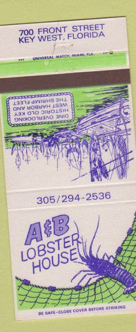 Matchbook Cover - A&B Lobster House Key West FL 30 Strike