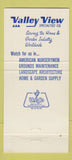 Matchbook Cover - Valley View Specialties Crestwood IL kangaroo WEAR 30 Strike