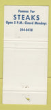 Matchbook Cover - Mariner's Inn Madison WI WORN 30 Strike