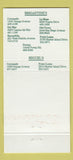 Matchbook Cover - Brigantine Seafood Miguel's Del Mar LA Mesa CA 30 Strike