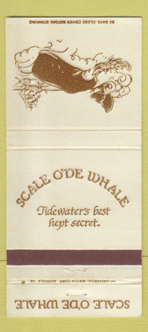 Matchbook Cover - Sale O'De Whale Portsmouth VA WEAR 30 Strike