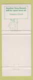 Matchbook Cover - Tony Roma's Ribs London UK England Surrey