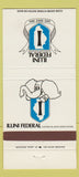 Matchbook Cover - Illini Federal Savings Loan IL 30 Strike