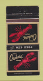 Matchbook Cover - Orchard Inn Towson MD lobster 30 Strike