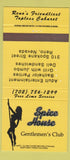 Matchbook Cover - Spice House Strip Club Reno NV girlie 30 Strike