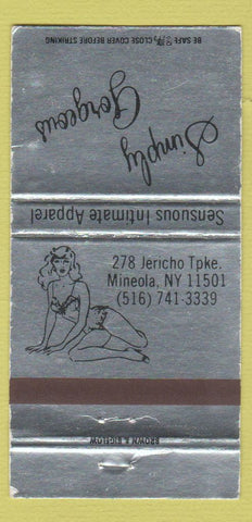 Matchbook Cover - Simply Gorgeous Lingerie Mineola NY girlie WEAR 30 Strike