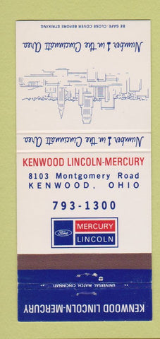 Matchbook Cover - Kenwood Lincoln Mercury OH Ford 30 Strike