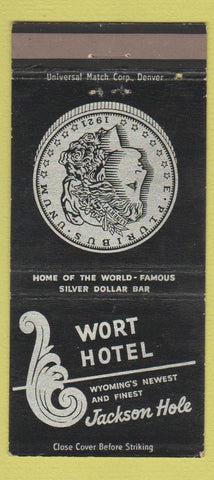 Matchbook Cover - Wort Hotel Jackson Hole WY 30 Strike
