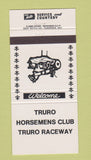 Matchbook Cover - Truro Horsemens Club Horse Racing NS 30 Strike
