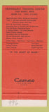 Matchbook Cover - Heardsdale Horse Racing Farm Training Miami FL 30 Strike