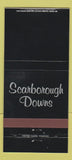 Matchbook Cover - Scarborough Downs Horse Racing 30 Strike