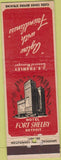 Matchbook Cover - Hotel Fort Shelby Detroit MI CREASE