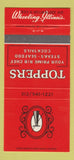 Matchbook Cover - Toppers Restaurant Wheeling IL 30 Strike