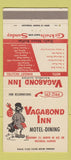 Matchbook Cover - Vagabond Motel Restaurant Rochelle IL 30 Strike