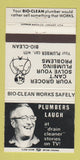 Matchbook Cover - Bio Clean Plumbing Drain Cleaner St Louis MO WEAR 30 Strike