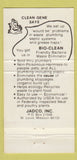 Matchbook Cover - Bio Clean Plumbing Drain Cleaner St Louis MO WEAR 30 Strike