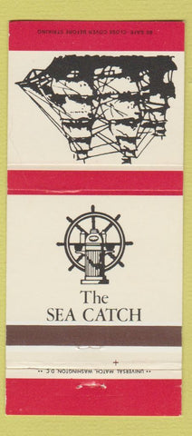 Matchbook Cover - The Sea Catch Washington DC whale 30 Strike