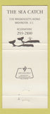Matchbook Cover - The Sea Catch Washington DC whale 30 Strike