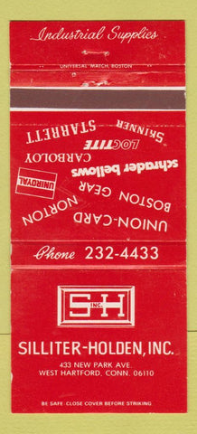 Matchbook Cover - Silliter Holden West Hartford CT tools? Parts? WEAR 30 Strike