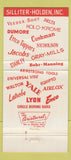 Matchbook Cover - Silliter Holden West Hartford CT tools? Parts? WEAR 30 Strike