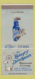 Matchbook Cover - Hungry Dutchman Restaurant Denver Colorado 30 Strike