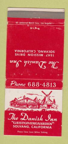 Matchbook Cover - Danish Inn Solvang CA WEAR 30 Strike