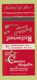 Matchbook Cover - Alva Bartke's Carelss Navigator Treasure Island FL 30 Strike