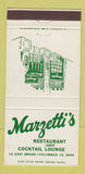 Matchbook Cover - Marzetti's Restaurant Columbus OH 30 Strike