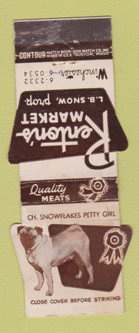 Matchbook Cover - Renton's Market WORN Contour