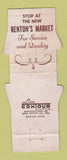 Matchbook Cover - Renton's Market WORN Contour