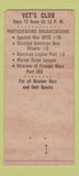 Matchbook Cover - Veterans Memorial Building Eugene OR 30 Strike