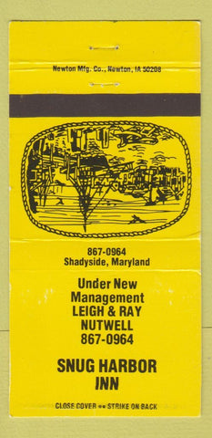 Matchbook Cover - Snug Harbor Inn Shadyside MD 30 Strike