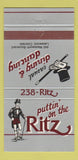 Matchbook Cover - Puttin on the Ritz Lakewood Colorado 30 Strike