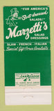 Matchbook Cover - Marzetti's Restaurant Columbus OH 30 Strike