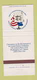 Matchbook Cover - Commission Constitution Bicentennial Washington DC 30 Strike
