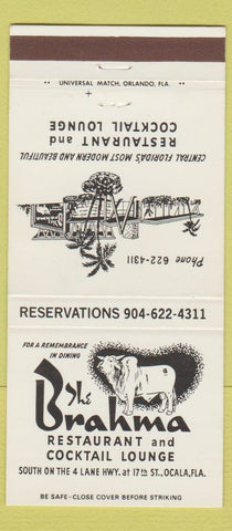 Matchbook Cover - Brahma Restaurant Ocala FL 30 Strike