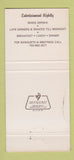 Matchbook Cover - Duff's Rebel Restaurant Winchester VA 30 Strike