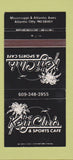 Matchbook Cover - Key Club Sports Cafe Atlantic City NJ WEAR 30 Strike