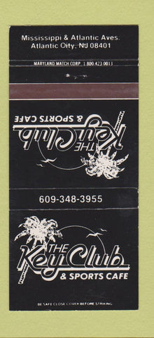 Matchbook Cover - Key Club Sports Cafe Atlantic City NJ WEAR 30 Strike
