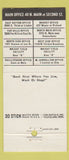 Matchbook Cover - Winters National Bank Dayton OH 30 Stick