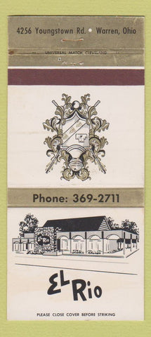 Matchbook Cover - El Rio Restaurant Warren OH WEAR 30 Strike