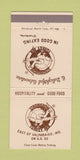 Matchbook Cover - Strongbow Turkey Inn Valparaiso IN 30 Strike
