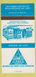 Matchbook Cover - Metro Toronto Police Association Willowdale ON 30 Strike