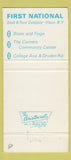 Matchbook Cover - First National Bank Ithaca NY 30 Strike