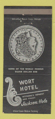 Matchbook Cover - Wort Hotel Jackson Hole WY 30 Strike