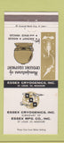 Matchbook Cover - Essex Cryogenics St Louis MO 30 Strike