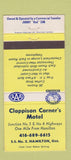 Matchbook Cover - Clappison Corner's Motel Hamilton ON WEAR 30 Strike