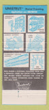 Matchbook Cover - Unistrut Metal Framing Indianapolis IN 30 Strike