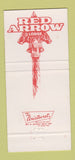Matchbook Cover - Red Arrow Lodge Pheasant 30 Strike