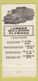 Matchbook Cover - Miron Home Center Kingston Poughkeepsie NY 30 Strike